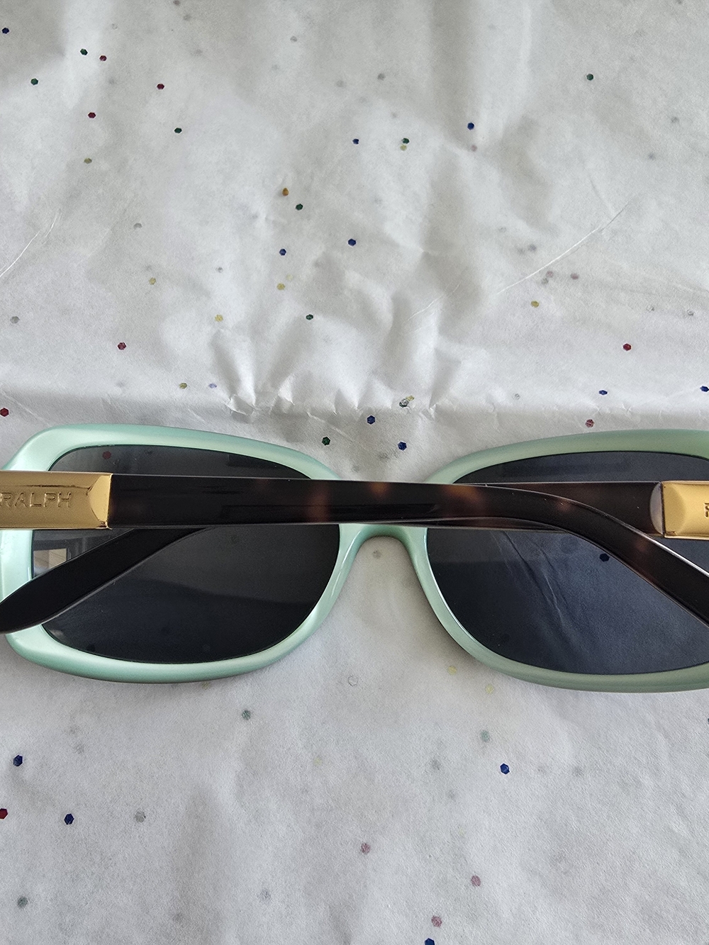 Ralph Lauren Women’s Tortoiseshell Sunglasses with Gold Accent and case RA5130 - Picture 12 of 16